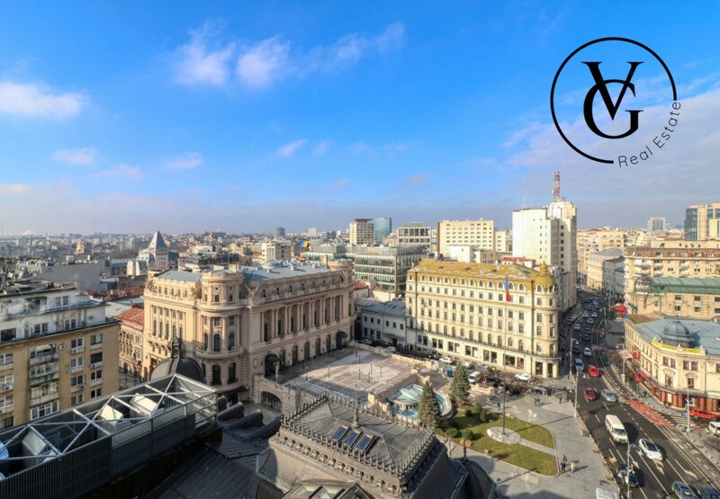 Calea Victoriei, garsoniera, terasa spatioasa.